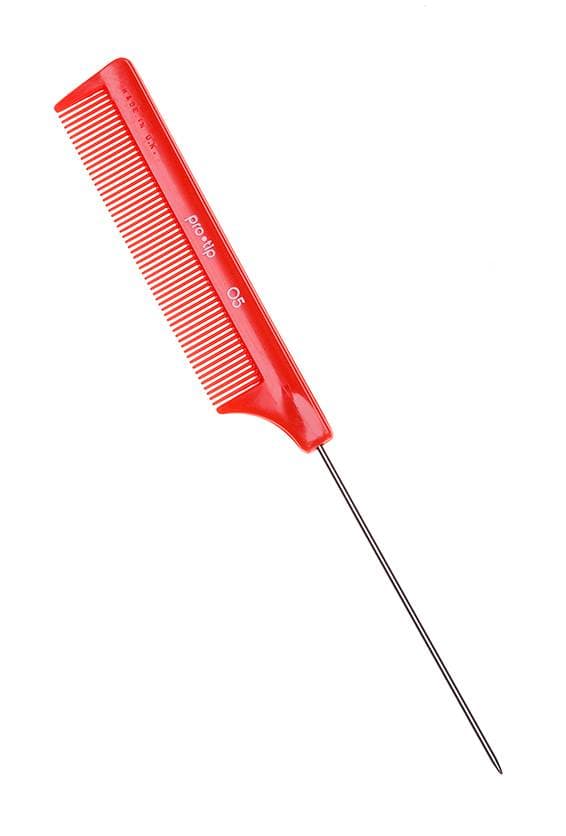 DENMAN - PROTIP - COMBS - Pin Tail 05 - 210mm - Red