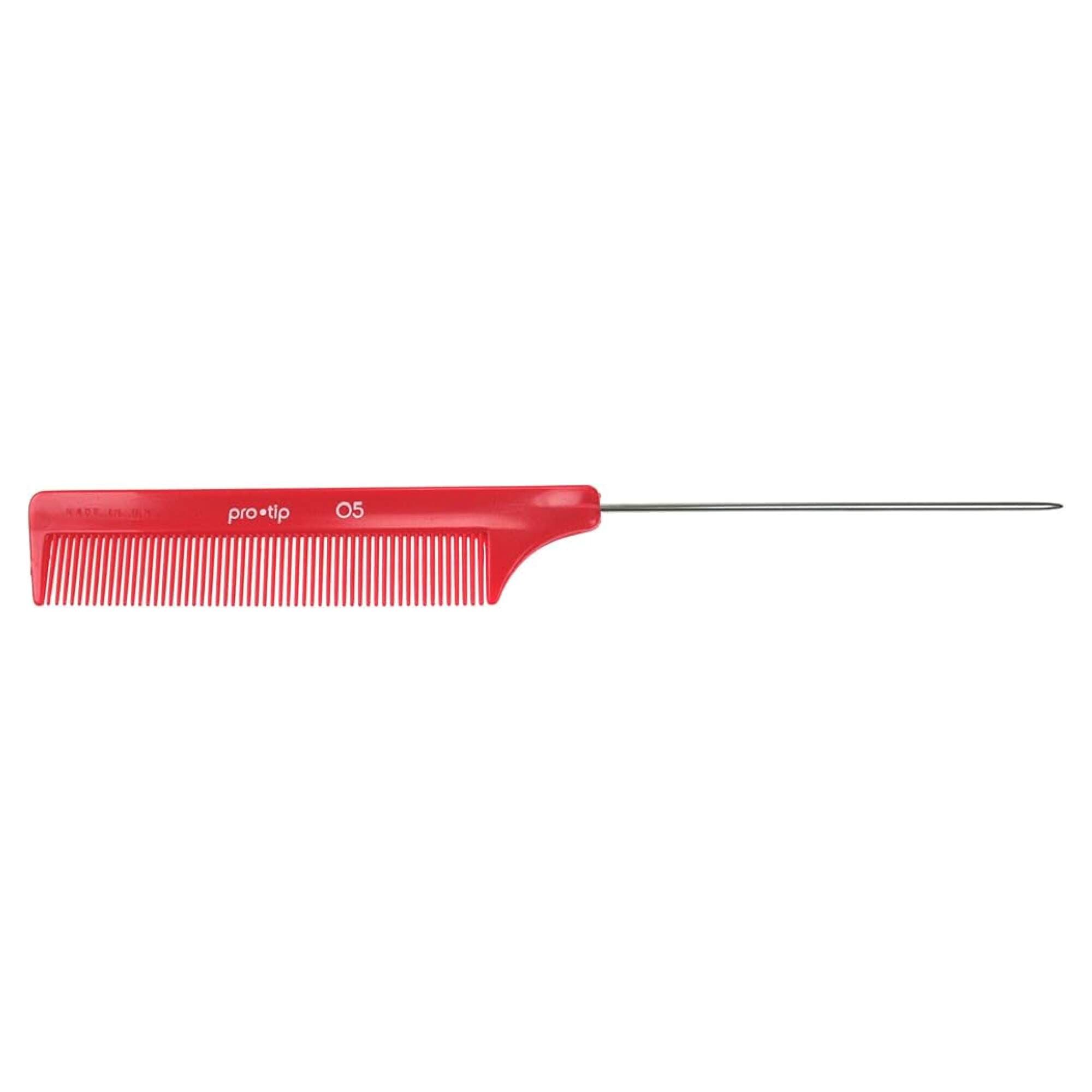 DENMAN - PROTIP - COMBS - Pin Tail 05 - 210mm - Red - Image 2