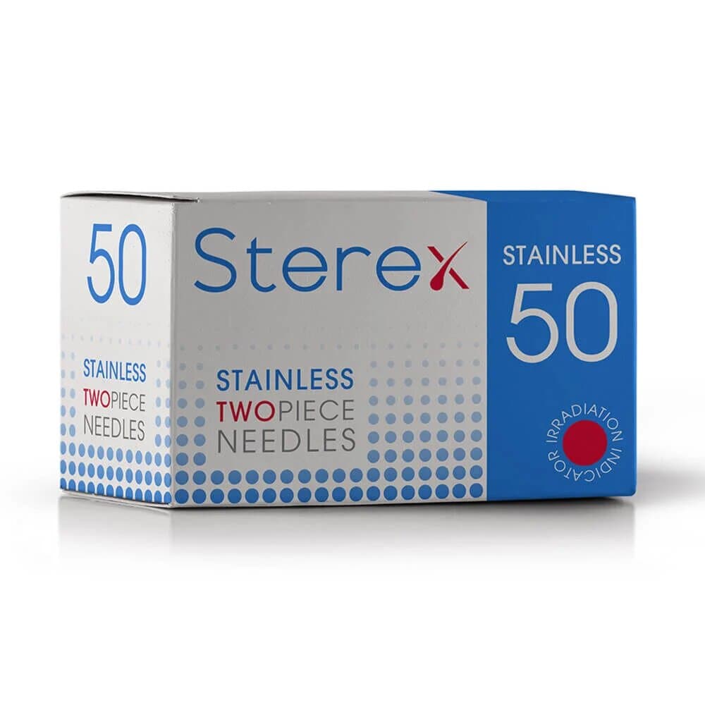 STEREX - NEEDLES - Stainless Steel TwoPiece F3S Short