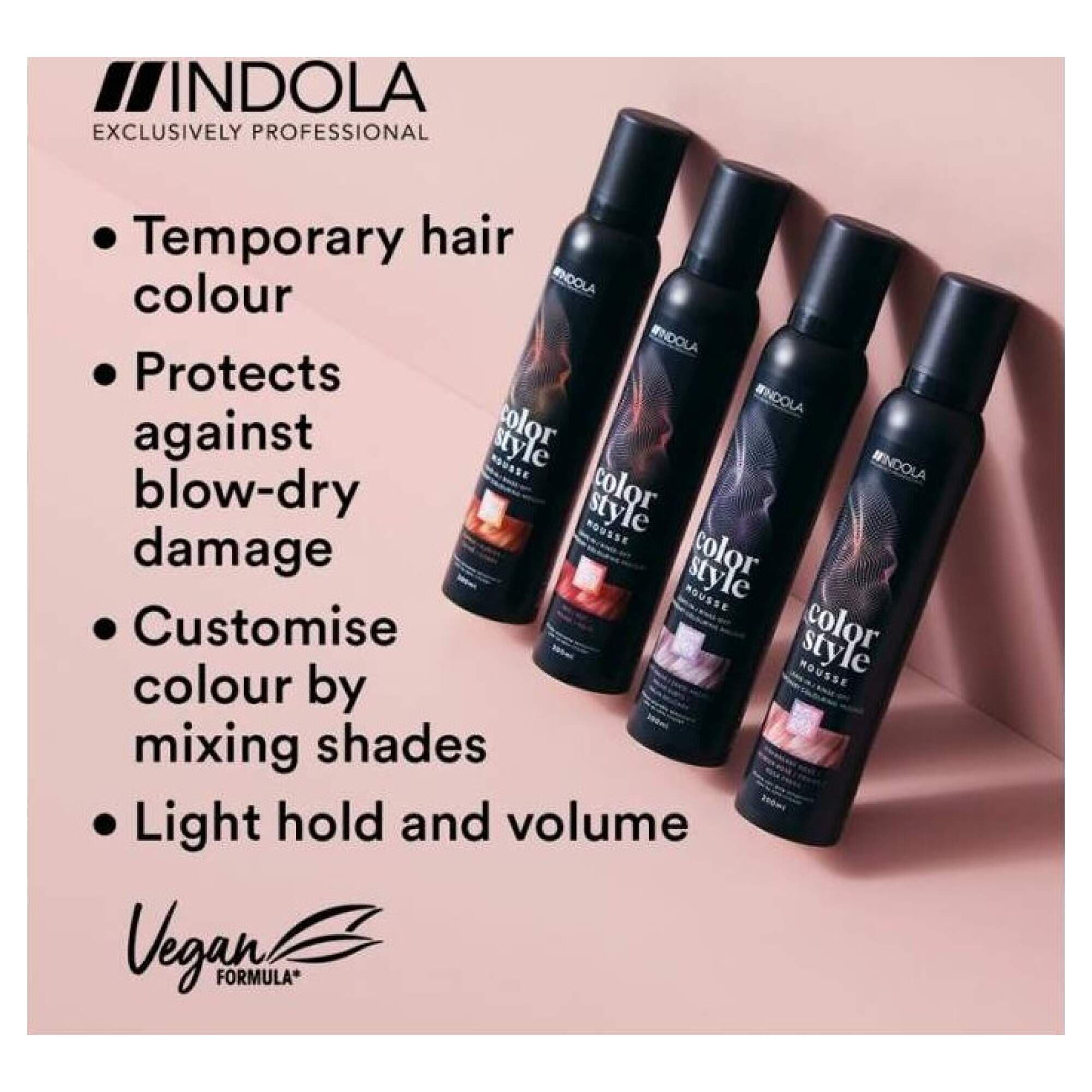 INDOLA - COLOR STYLE MOUSSE - Dark Blonde - 200ml - Image 3