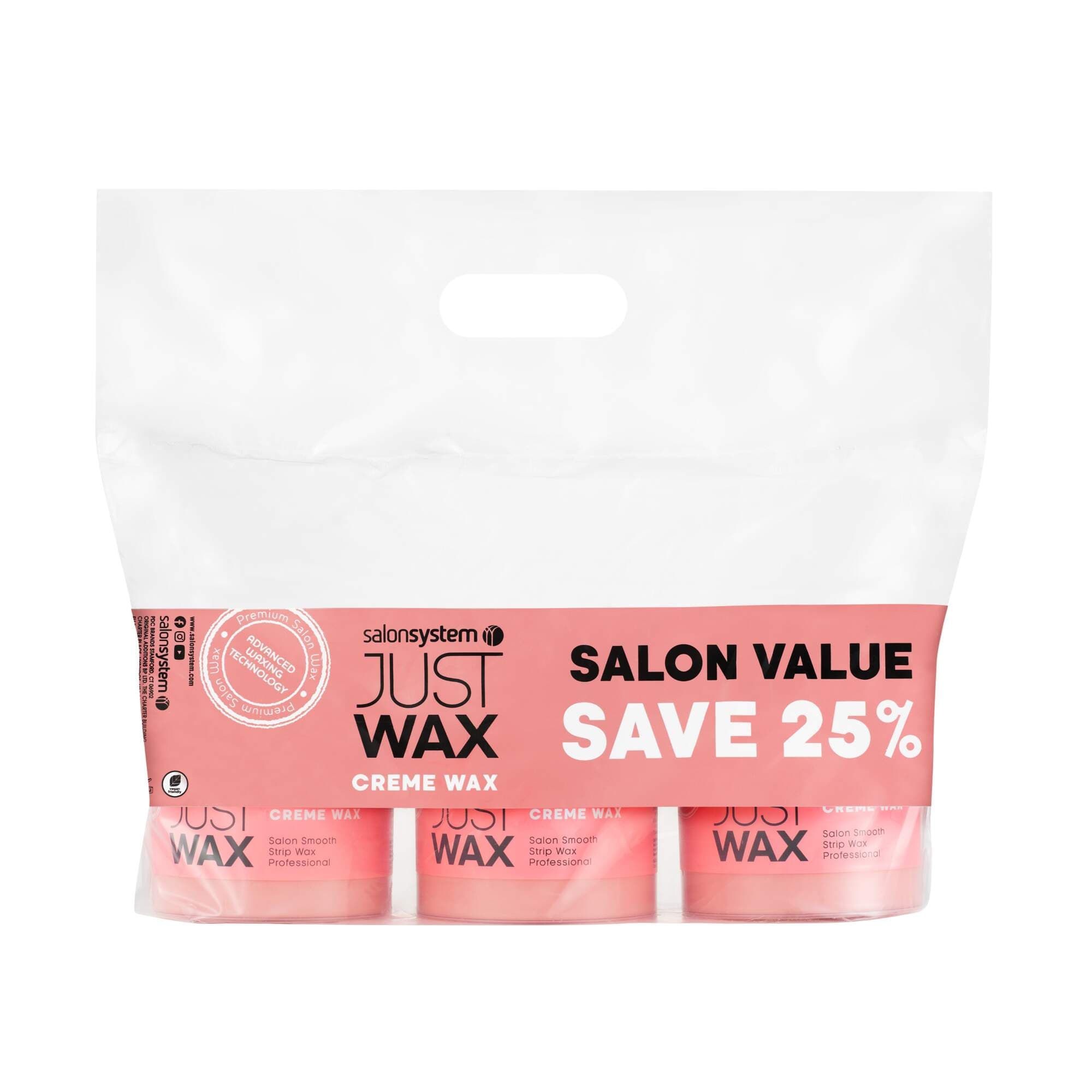 Just Wax - Strip Wax - Pink Creme Wax (2+1)