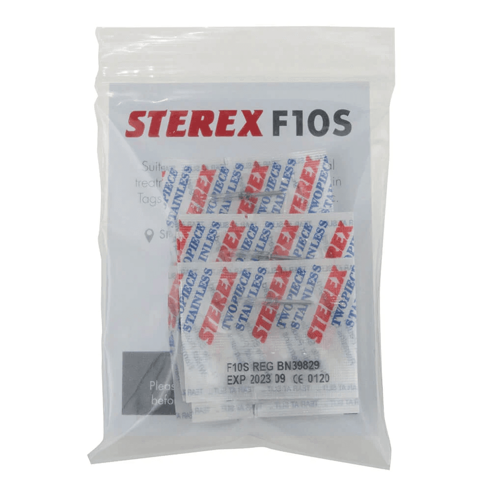 STEREX - NEEDLES - Stainless Steel TwoPiece F10S Regular