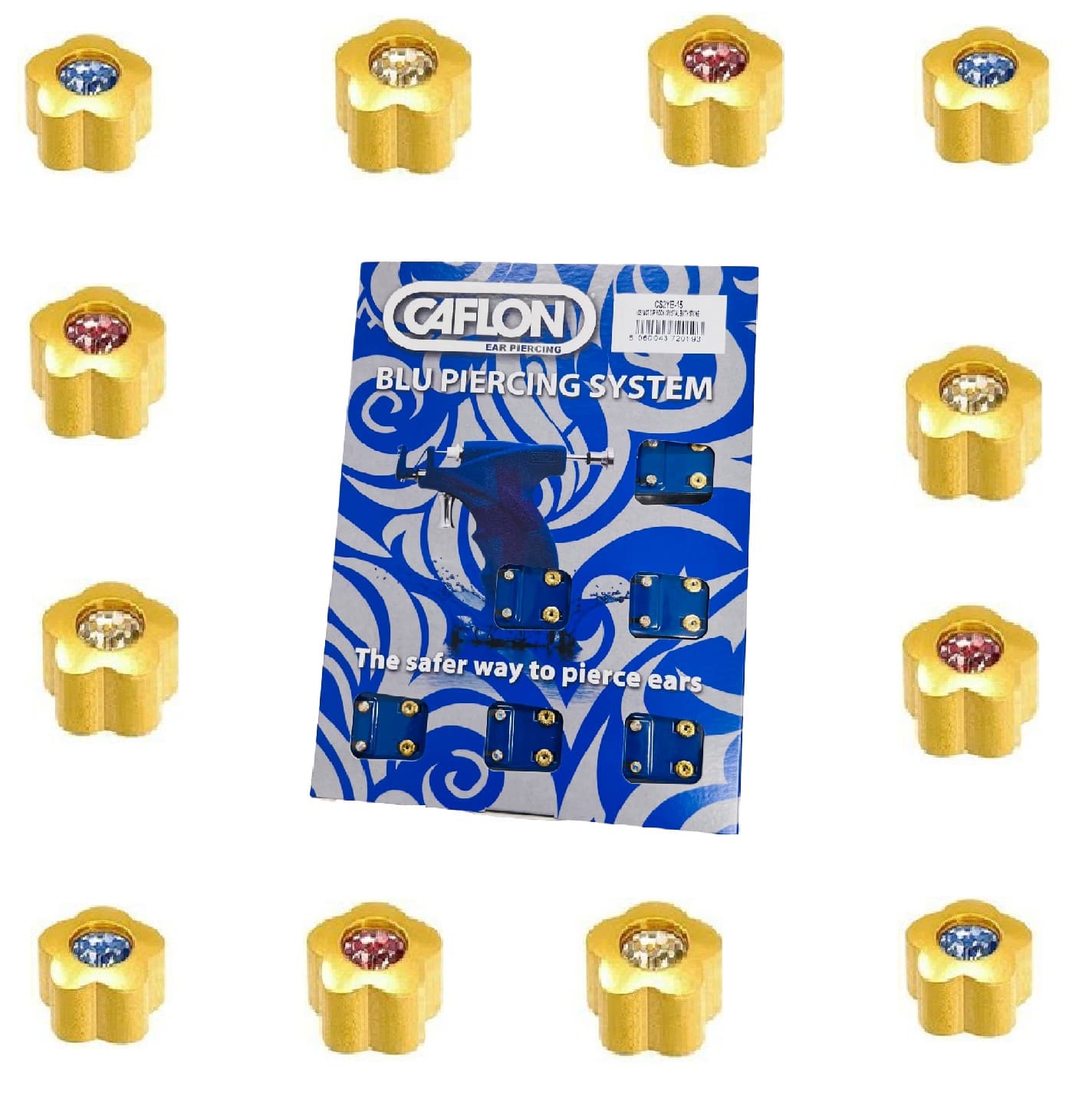 GOLD PLATE STUD - FlowerStone - Assorted