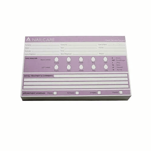 Nailcare Record Cards
