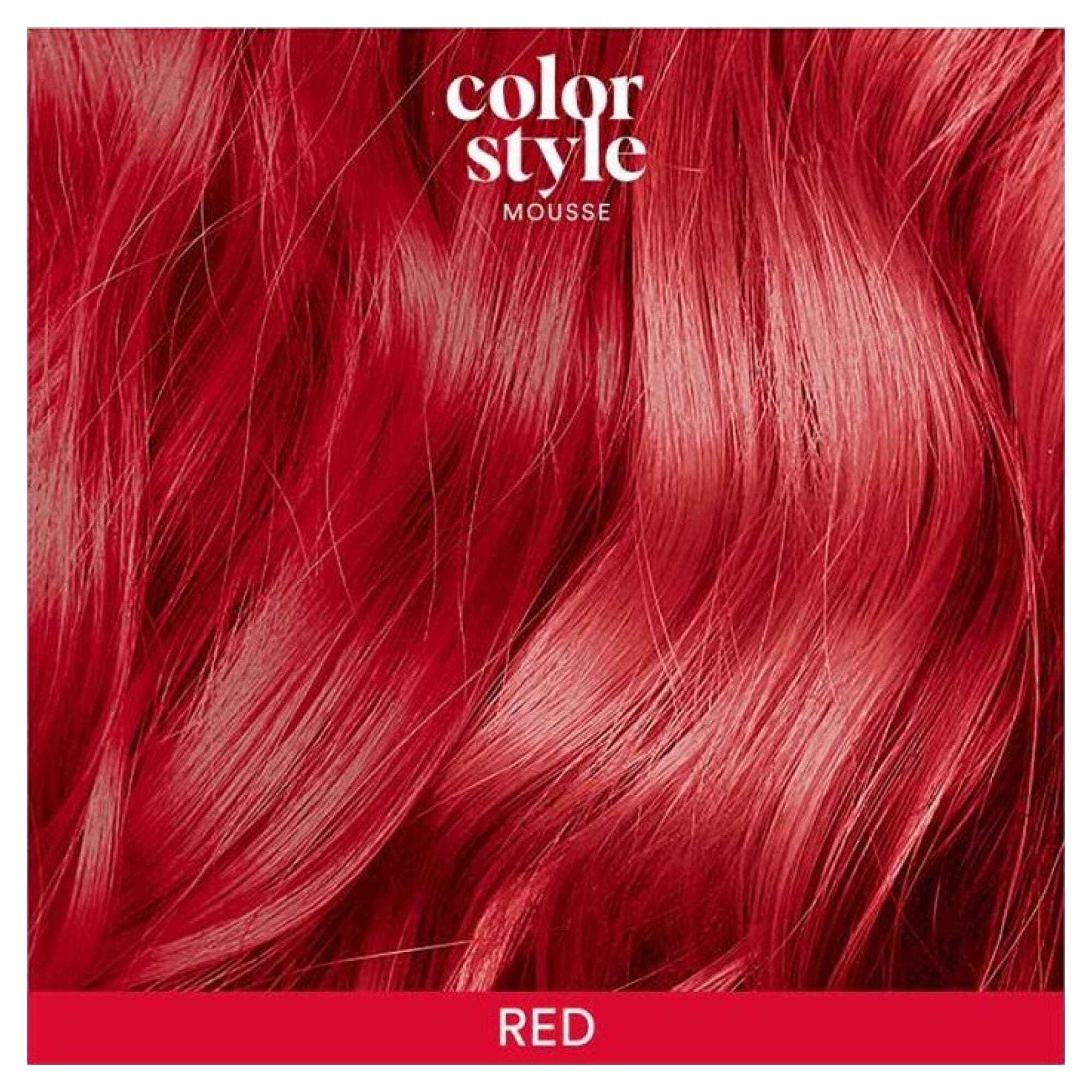 INDOLA - COLOR STYLE MOUSSE - Red - 200ml - Image 2