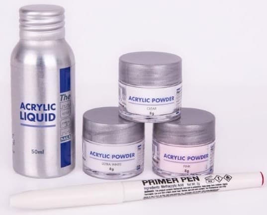 THE EDGE - NAIL SYSTEM KITS - Acrylic Powder & Liquid Trial Pack