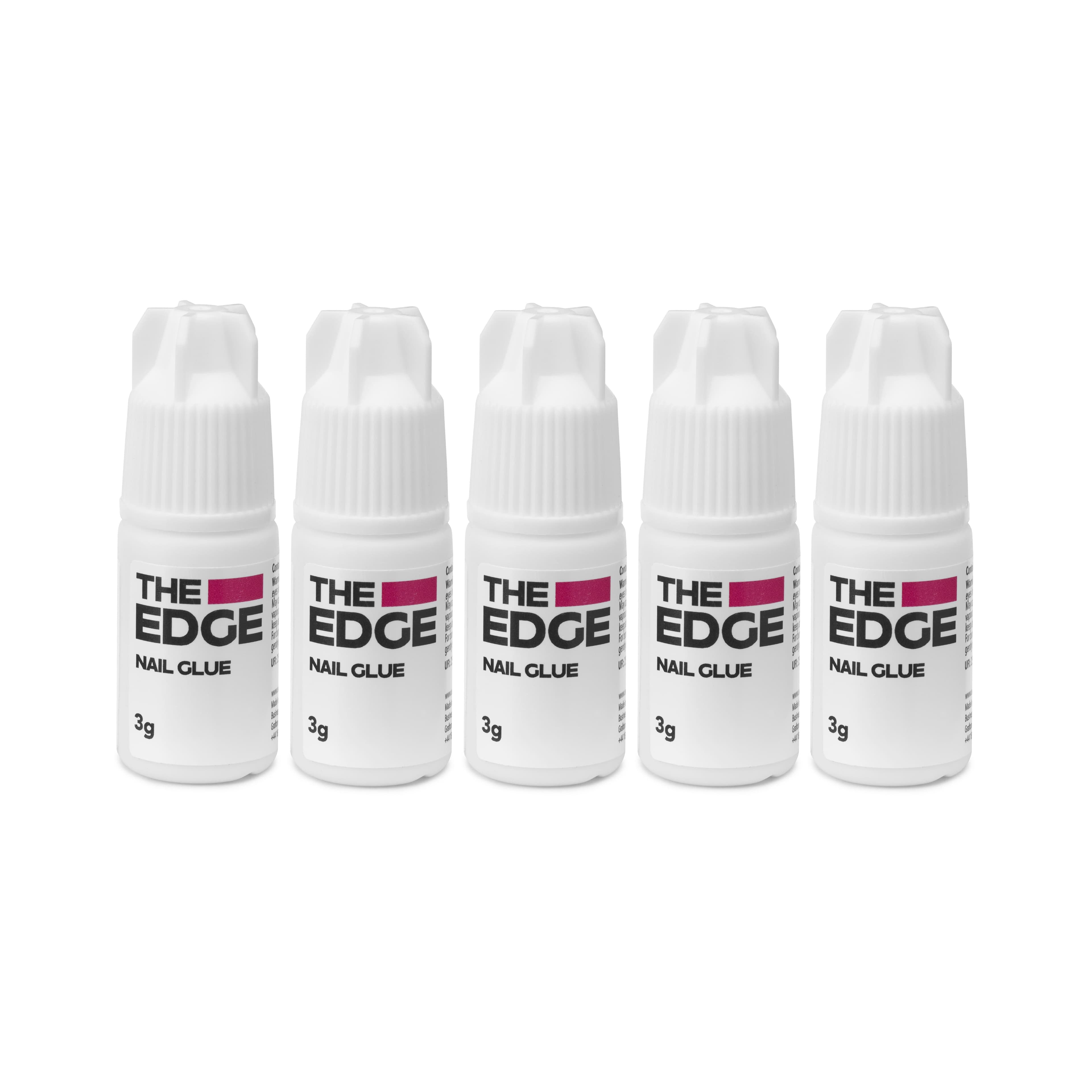 THE EDGE - NAIL GLUES - Nail Adhesive - 3g - 5 Pack