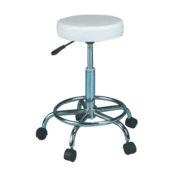 SKINMATE - EQUIPMENT - Compact Stool With Footrest - White