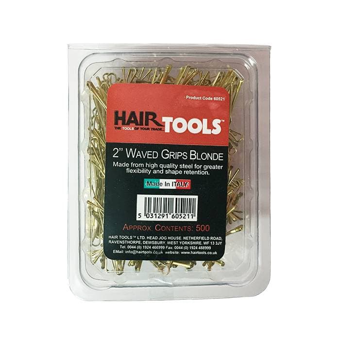 Hair Tools Waved Kirby Grips 2" Blonde 500pk