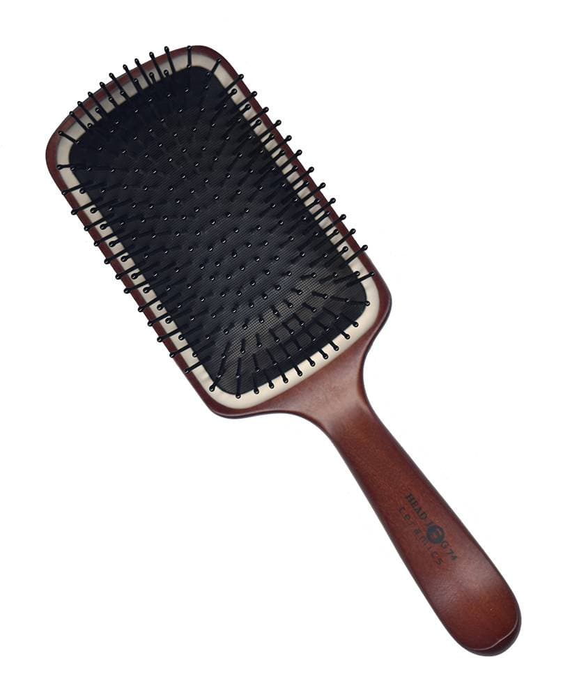 Head Jog 74 Wood Ceramic Paddle Brush
