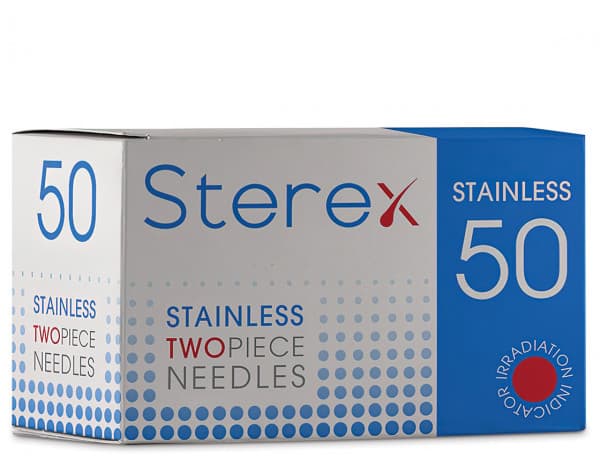 STEREX - NEEDLES - Stainless Steel TwoPiece F2S Short