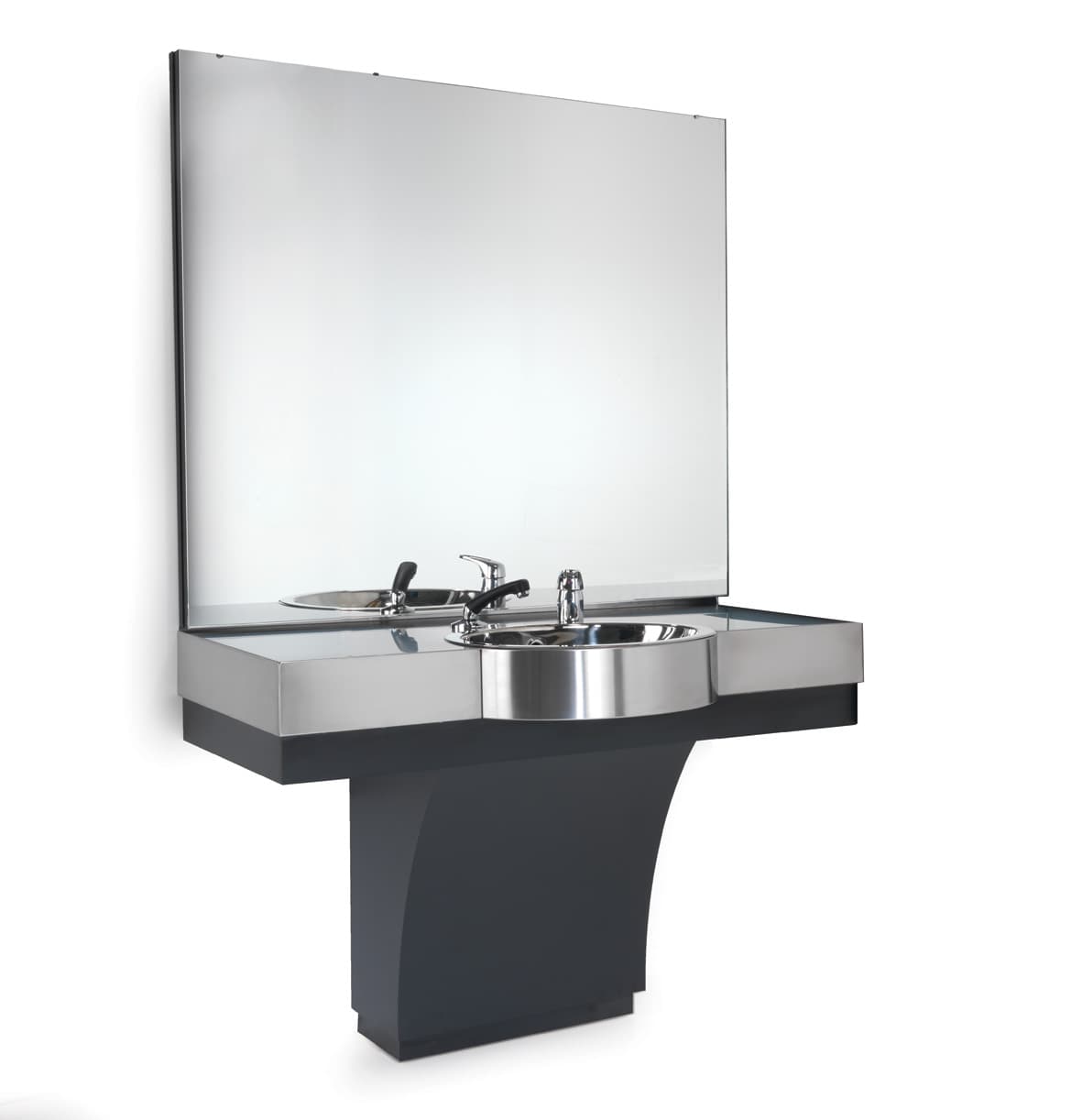 Barber - The Duke Unit with Stainless Steel Basin & Valve