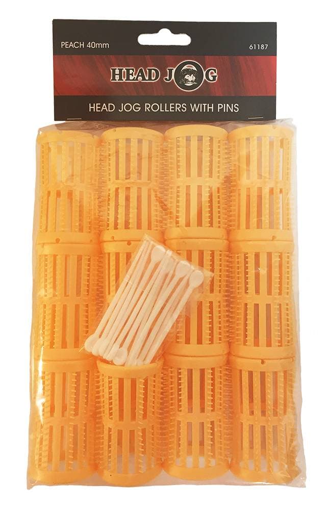 Head Jog Brush Rollers Peach 40mm