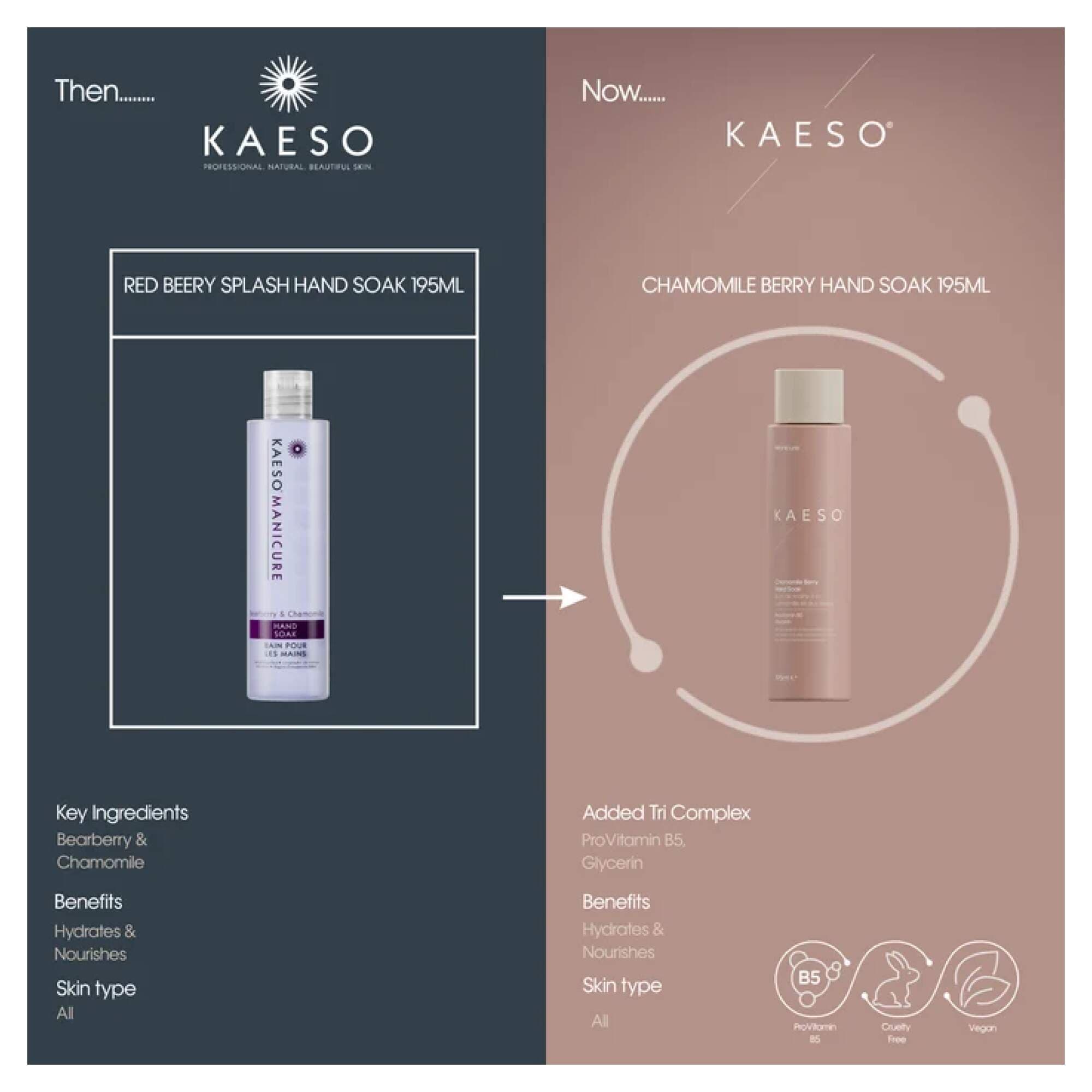 KAESO MANICURE - Red Berry Splash Hand Soak 195ml