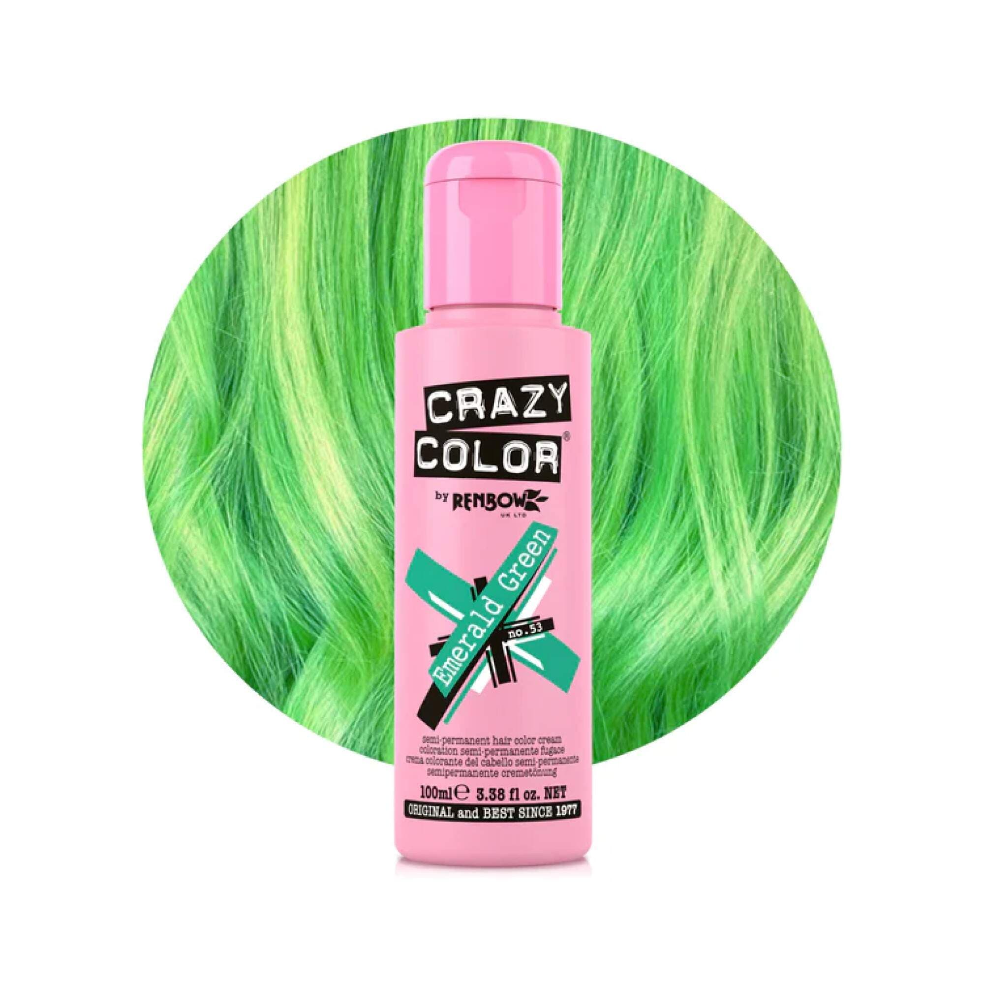 Crazy Color - Vibrant Shades - Emerald Green (53)