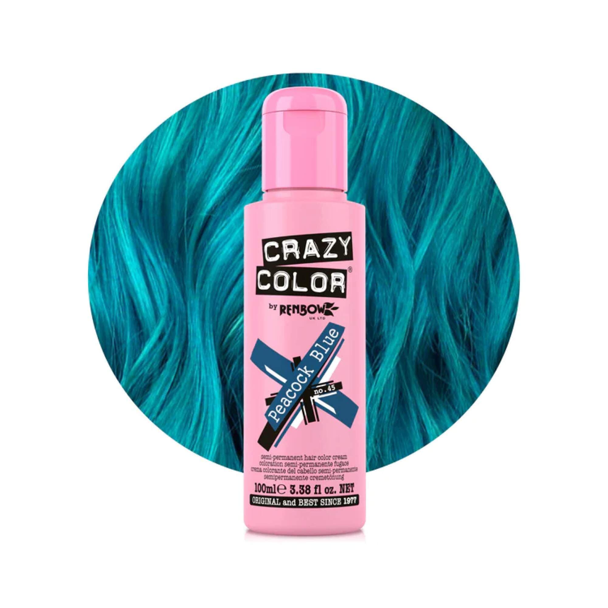 Crazy Color - Vibrant Shades - Peacock Blue (45)