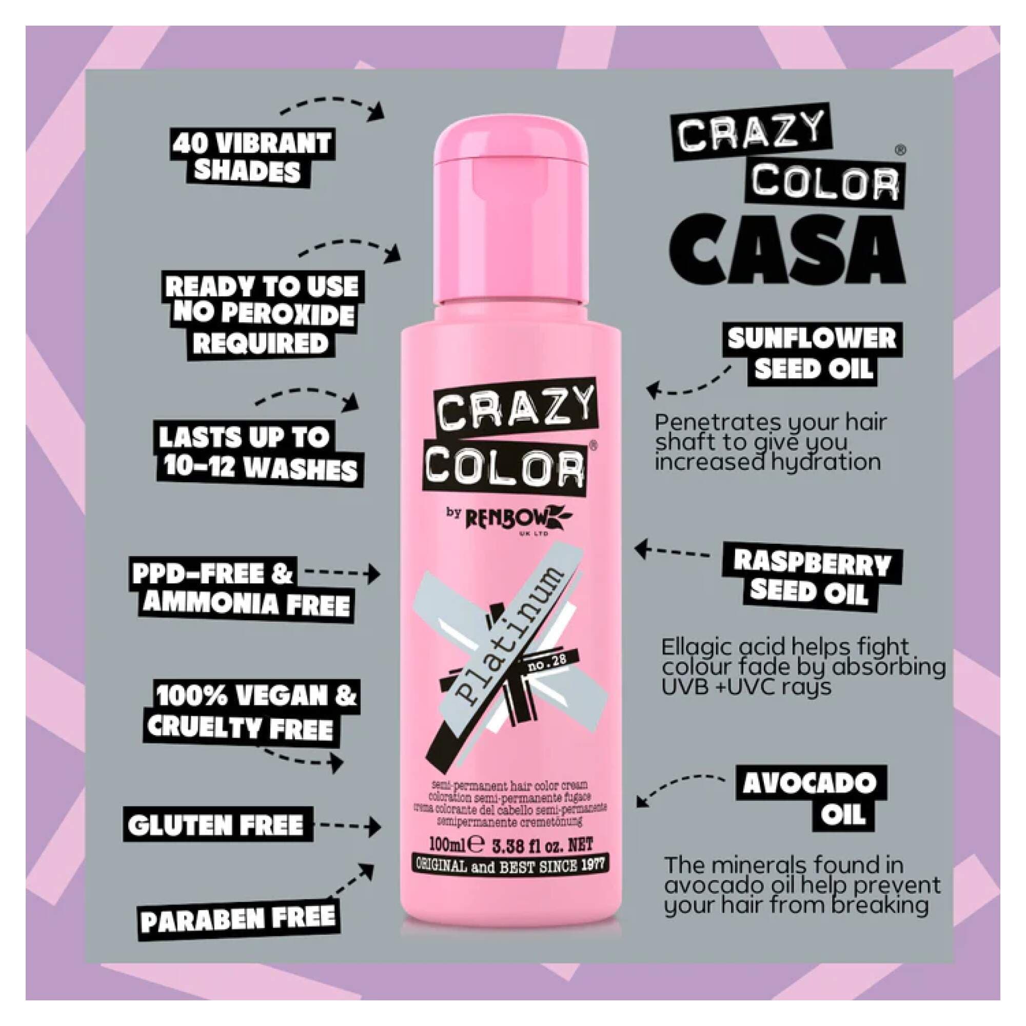 Crazy Color - Vibrant Shades - Platinum (28) - Image 2