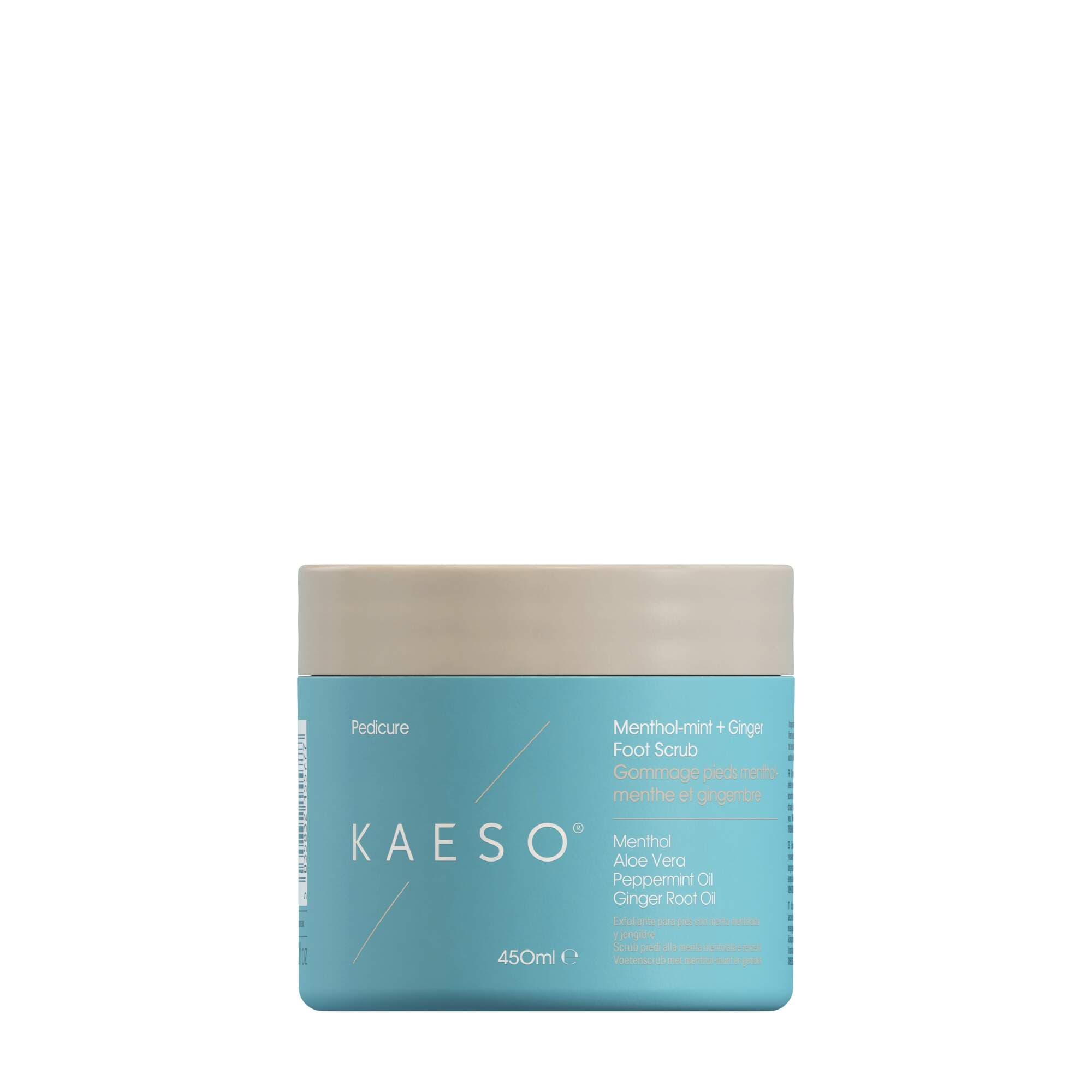 KAESO PEDICURE - Menthol-mint + Ginger Foot Scrub 450ml - Image 3