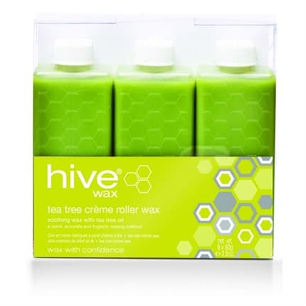 HIVE - ROLLER WAX CARTRIDGES - Tea Tree Crème Wax - 80g - 6 Pack