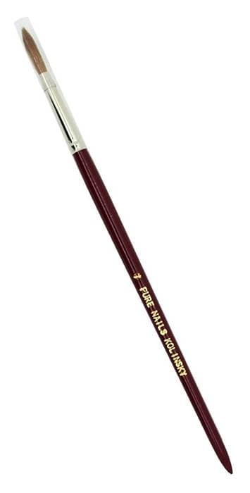 Pure Nails Master Kolinsky Brush - Round Size 7
