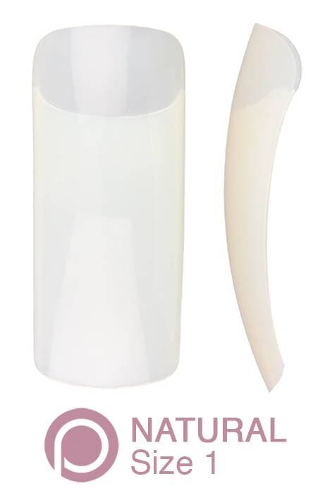 Pure Nails Natural Nail Tips - Size 1