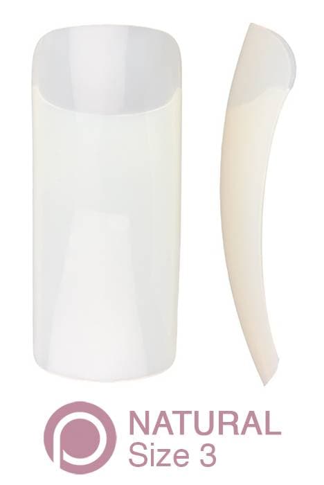 Pure Nails Natural Nail Tips - Size 3