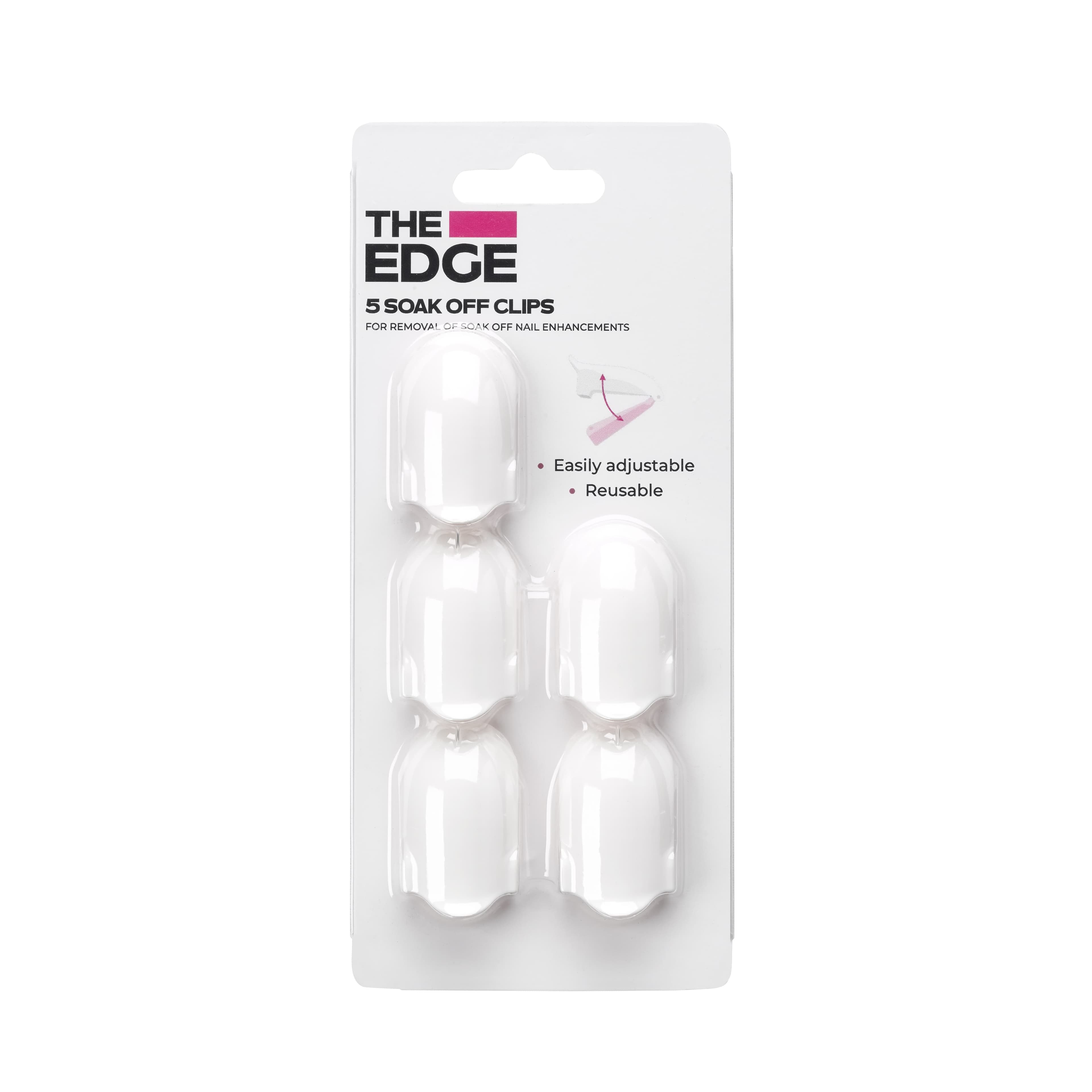 THE EDGE - NAIL ENHANCEMENT REMOVAL - Soak Off Clips - 5 Pack