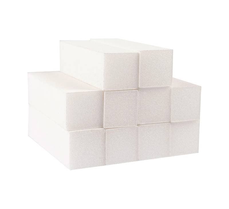 THE EDGE - SANDING BLOCK - Standard Sanding Block 100/100 - 4 Sided - White - 10Pk