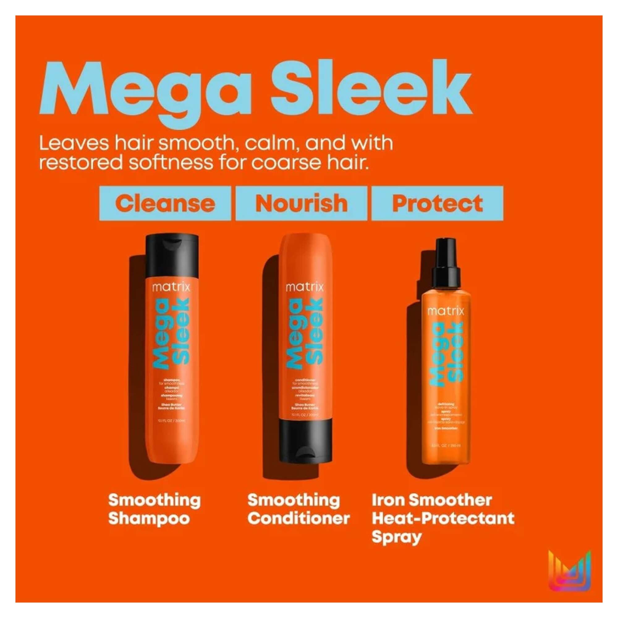 Total Results Mega Sleek Shampoo 300ml - Image 3
