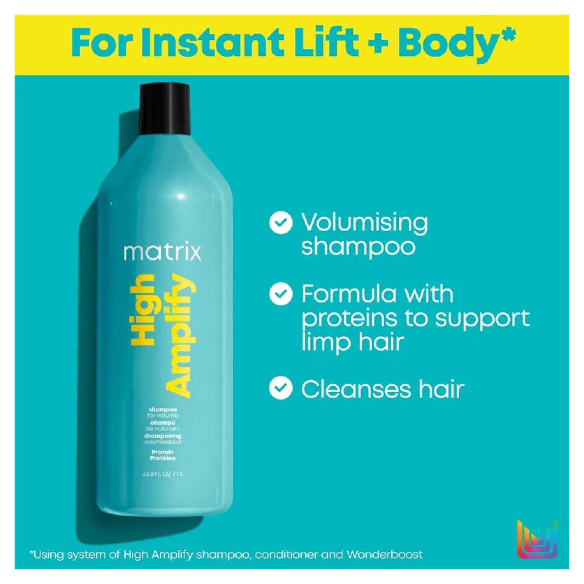 Total Results High Amplify Shampoo 1000ml - Image 2