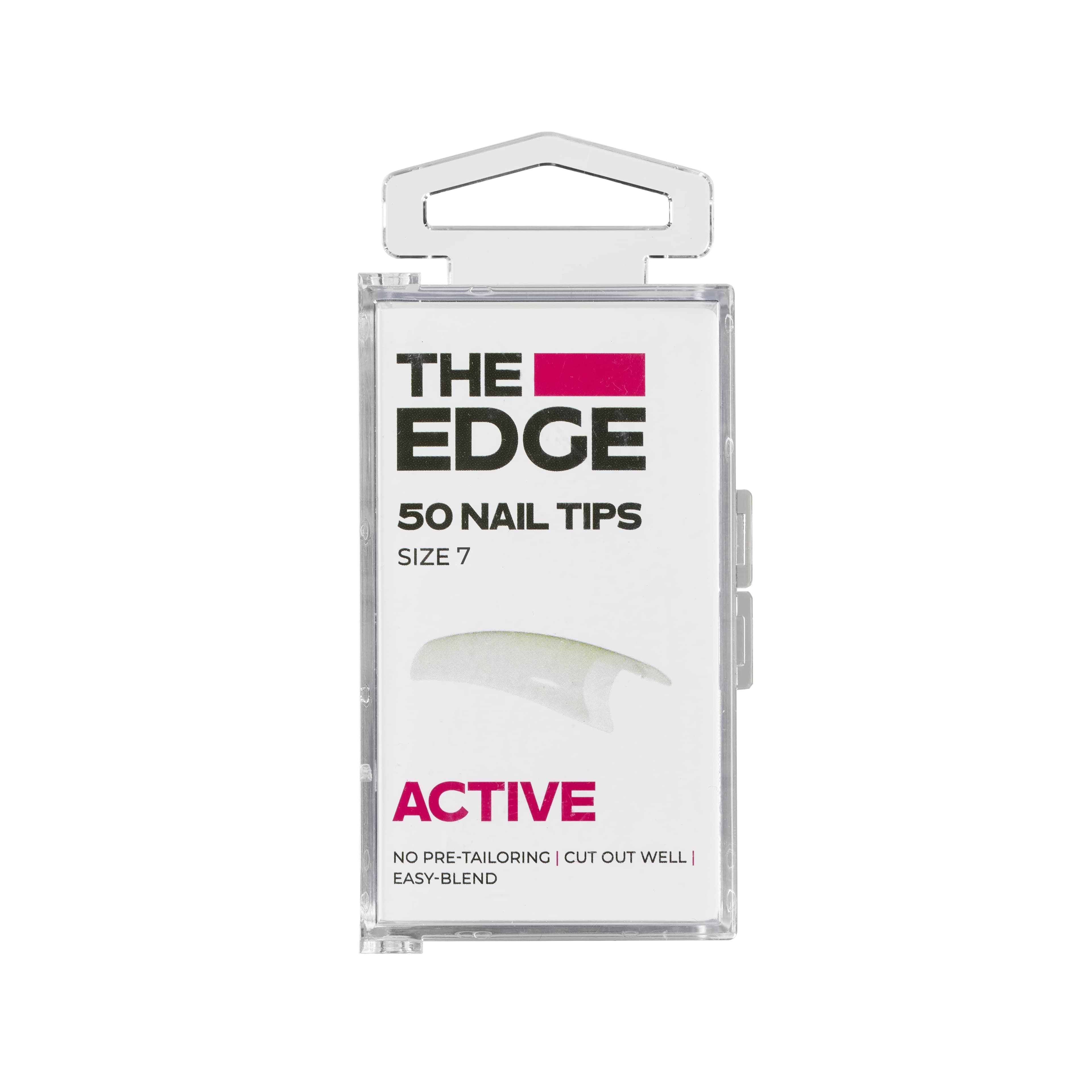 THE EDGE - NAIL TIPS - Active Tips - Size 7 - 50pk