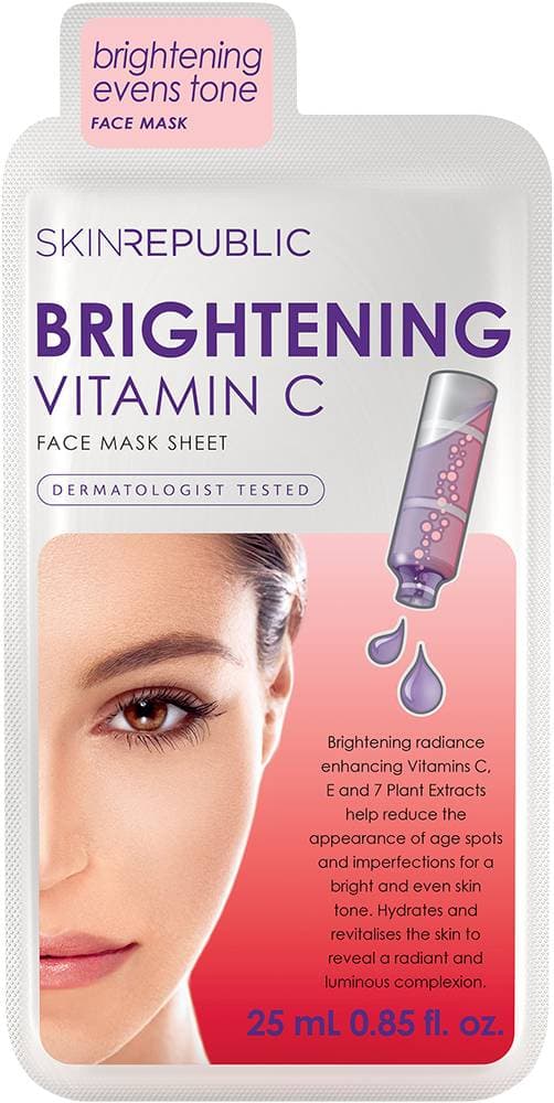 SKIN REPUBLIC - FACE SHEET MASK - Vitamin C Brightening - Anti-Dark Spot