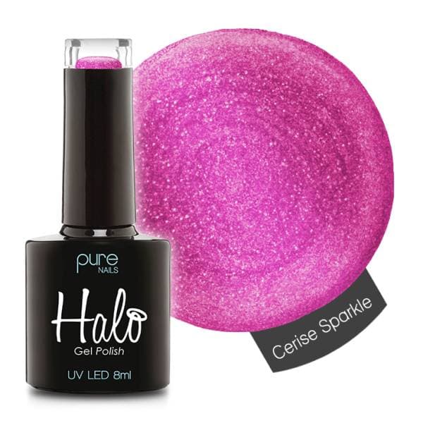 Halo Gel Polish - Cerise Sparkle