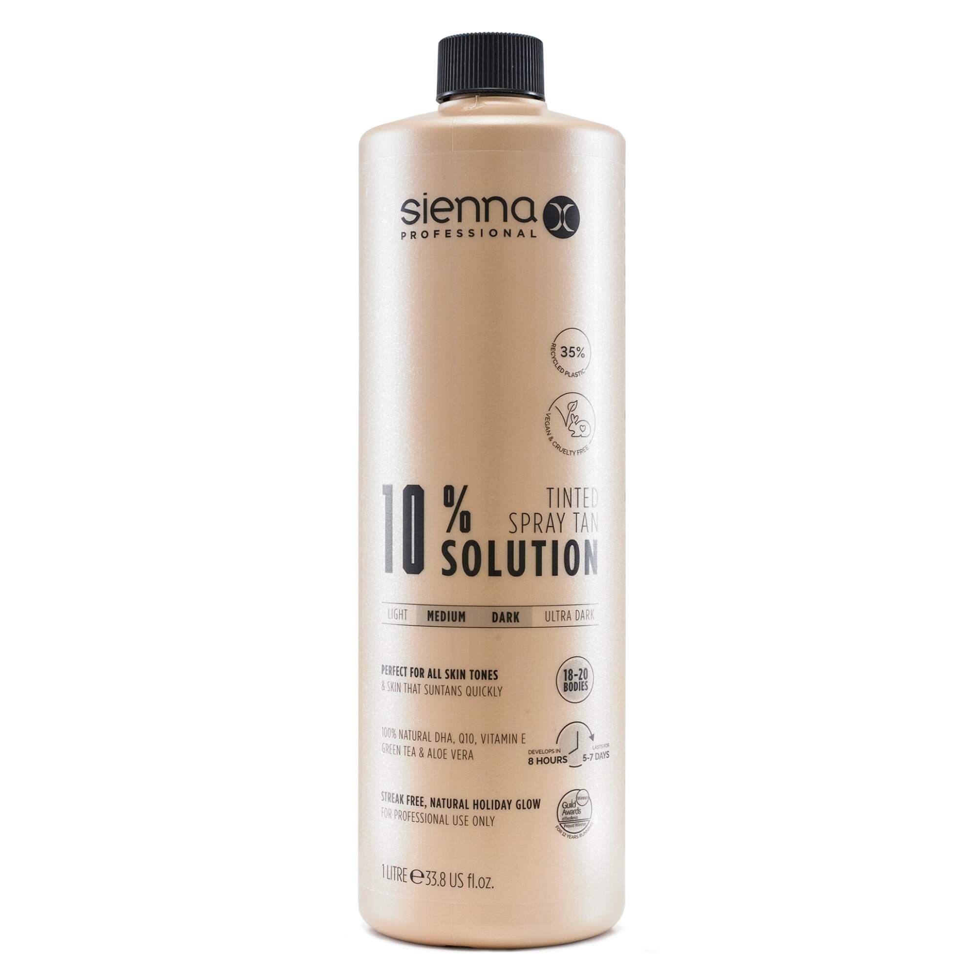 SIENNA X TAN - SOLUTION - 10% Tinted Spray Tan - 1 Litre