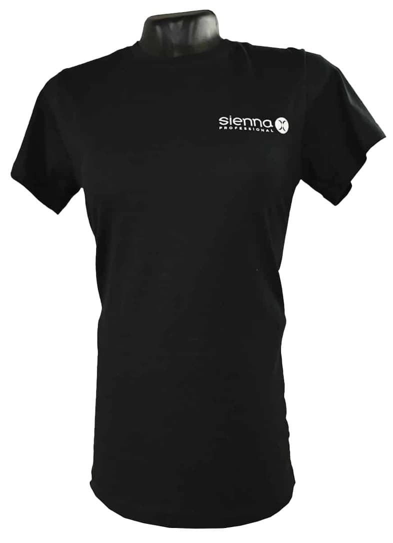 SIENNA X TAN -- ACCESSORIES - Branded Sienna X T-Shirt - Black - Large