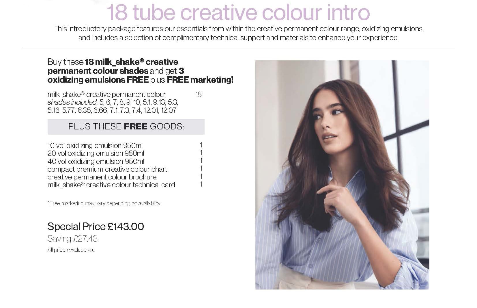 Milk Shake - INTRO - Creative Colour 18 Tube