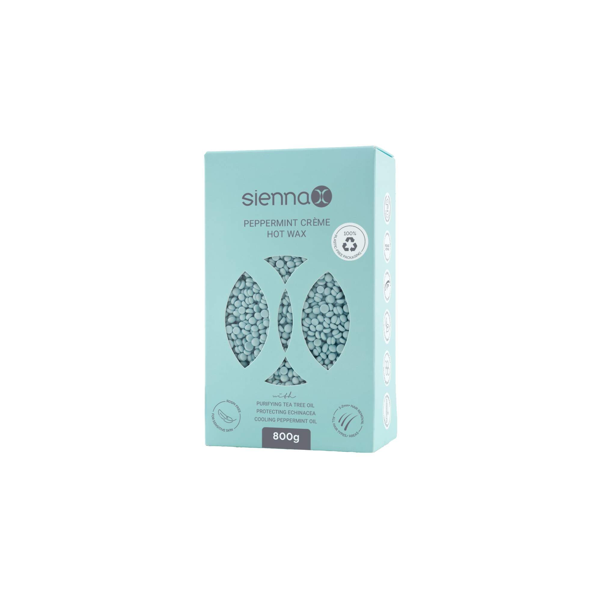 SIENNA X WAX - HOT WAX - Peppermint Crème - 800g