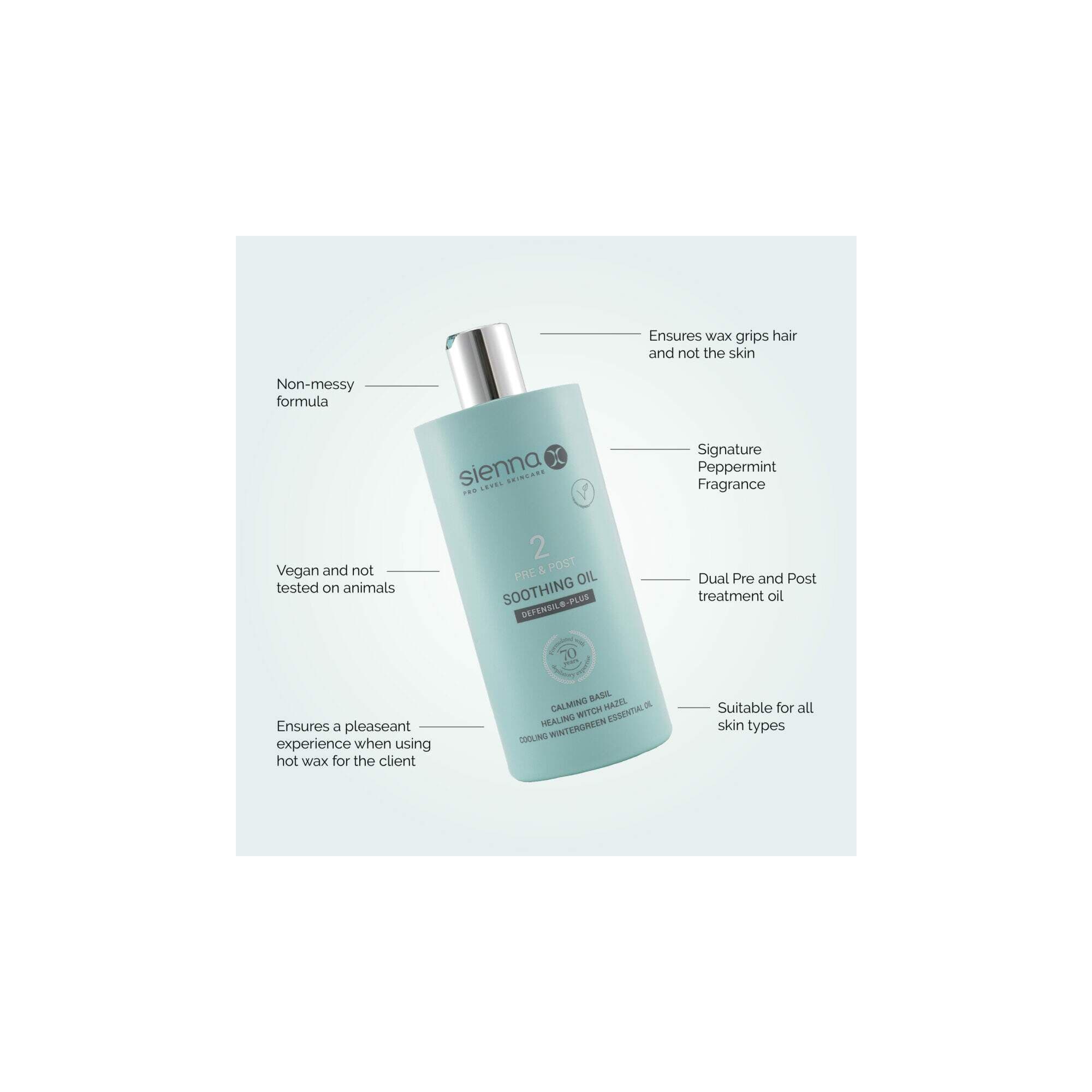 SIENNA X WAX - PRE & POST - Soothing Oil - 500ml - Image 2
