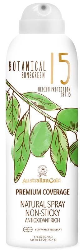 AUSTRALIAN GOLD - SUN CREAM - Botanical Sunscreen Spray SPF 15 - 177ml
