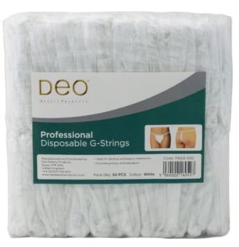 DEO - DISPOSABLE UNDERWEAR - G-String - 50 units per bag - White
