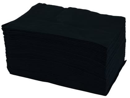 DEO - DISPOSABLE TOWELS - Black - 40x80cm