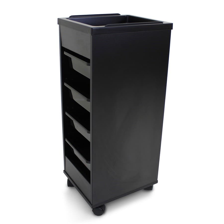 Stadium Trolley Black With Accessory Top & Trays