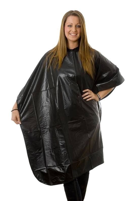 Hair Tools Waterproof Economy Gown Black (PVC)