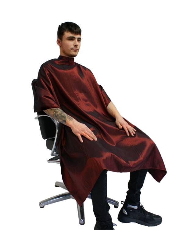Hair Tools Two-Tone Unisex Gown - Burgundy