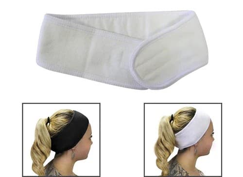 Headband Velcro White