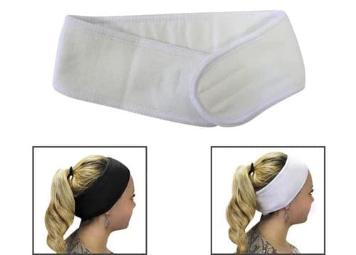 Headband Velcro Black