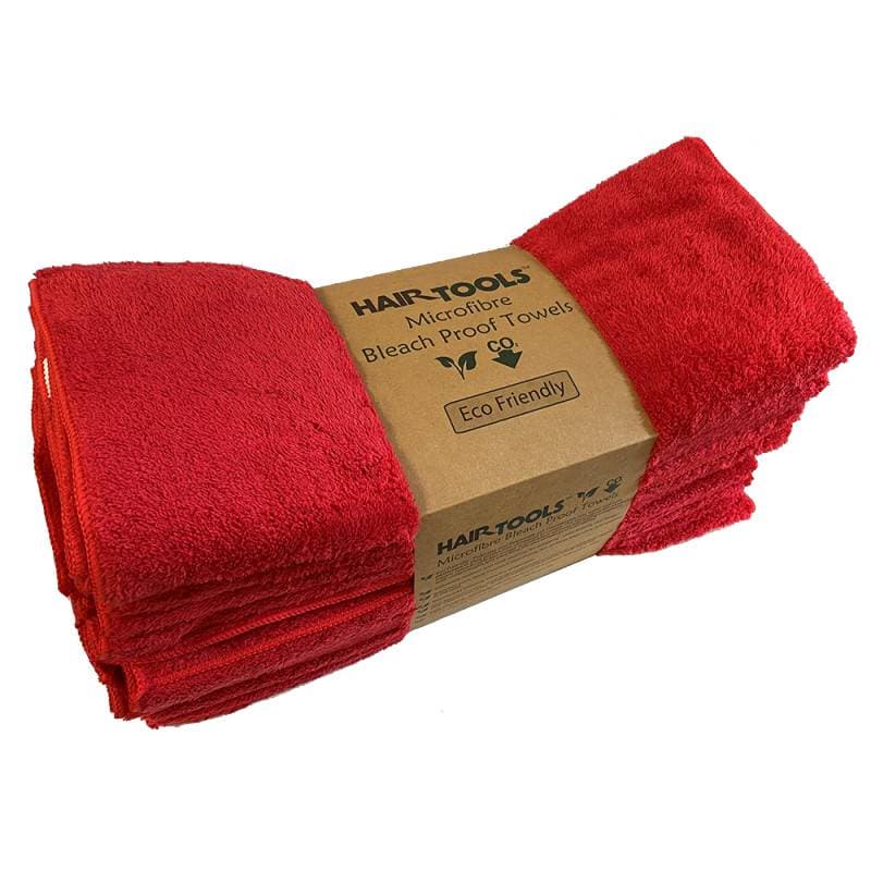 Hair Tools Towels - Microfibre Bleach Proof - Red