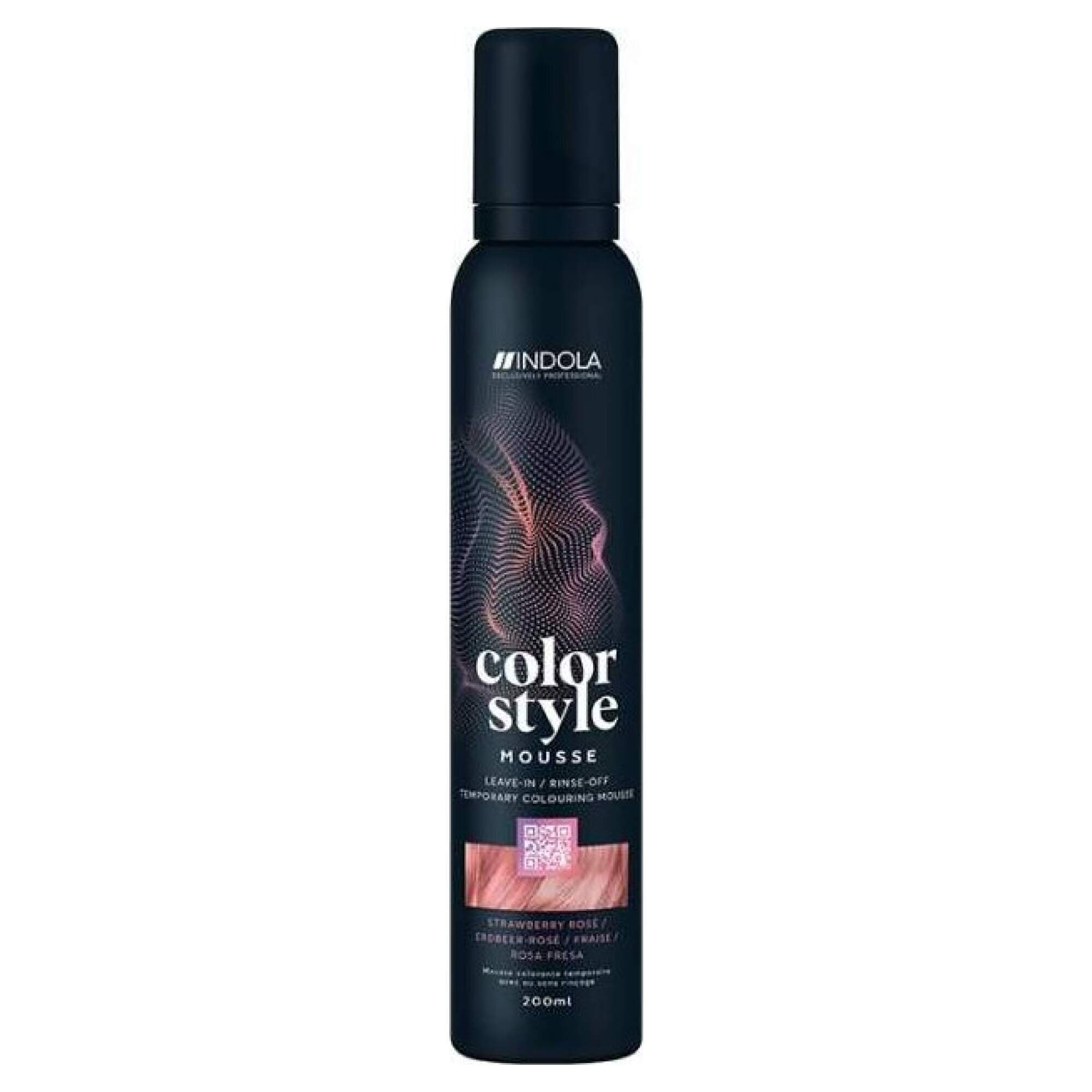 INDOLA - COLOR STYLE MOUSSE - Strawberry Rose - 200ml