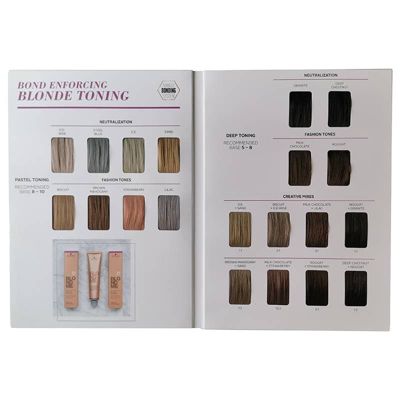 BLONDME - COLOUR -- Toning Shade Chart