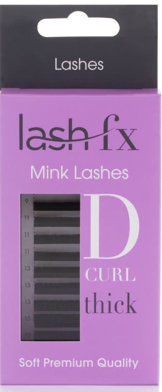Lash FX - Tray Lashes Mink - Mink D Curl Thick (0.15) 9mm